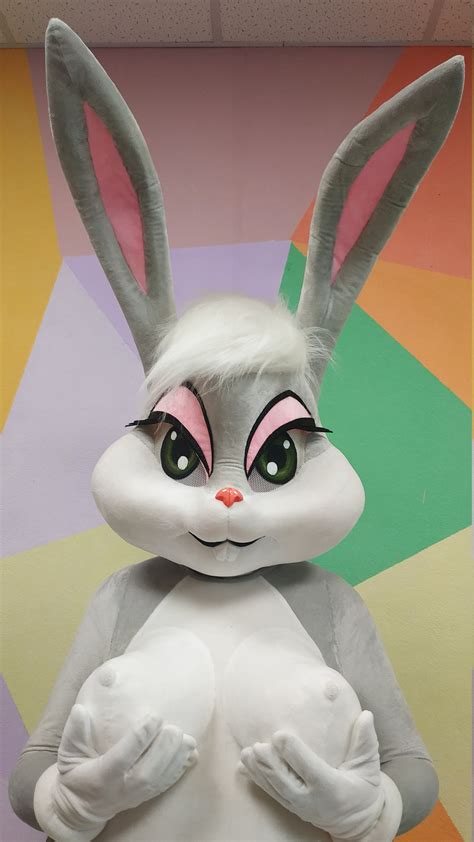 Lola rabbit mascot getup